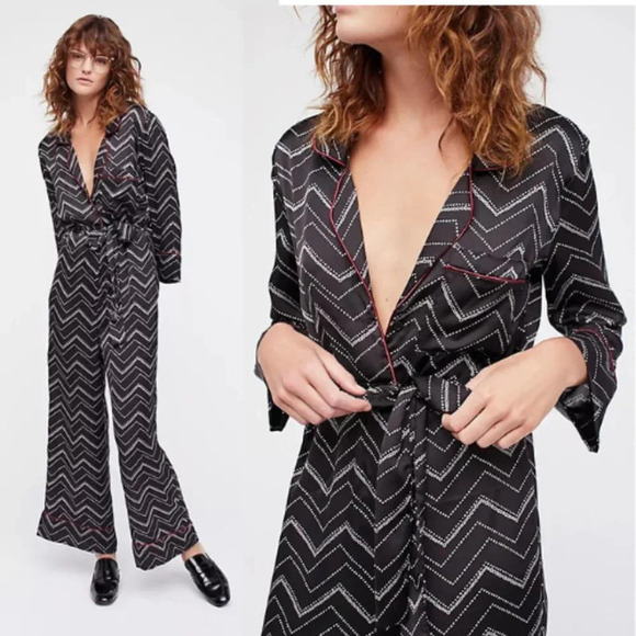 Free People Champagne Brunch Playsuit Jumpsuit 18738 - Picture 1 of 13